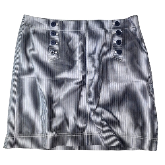 Talbots Sailor Striped Cotton mini Skirt Size 16 - Picture 1 of 5